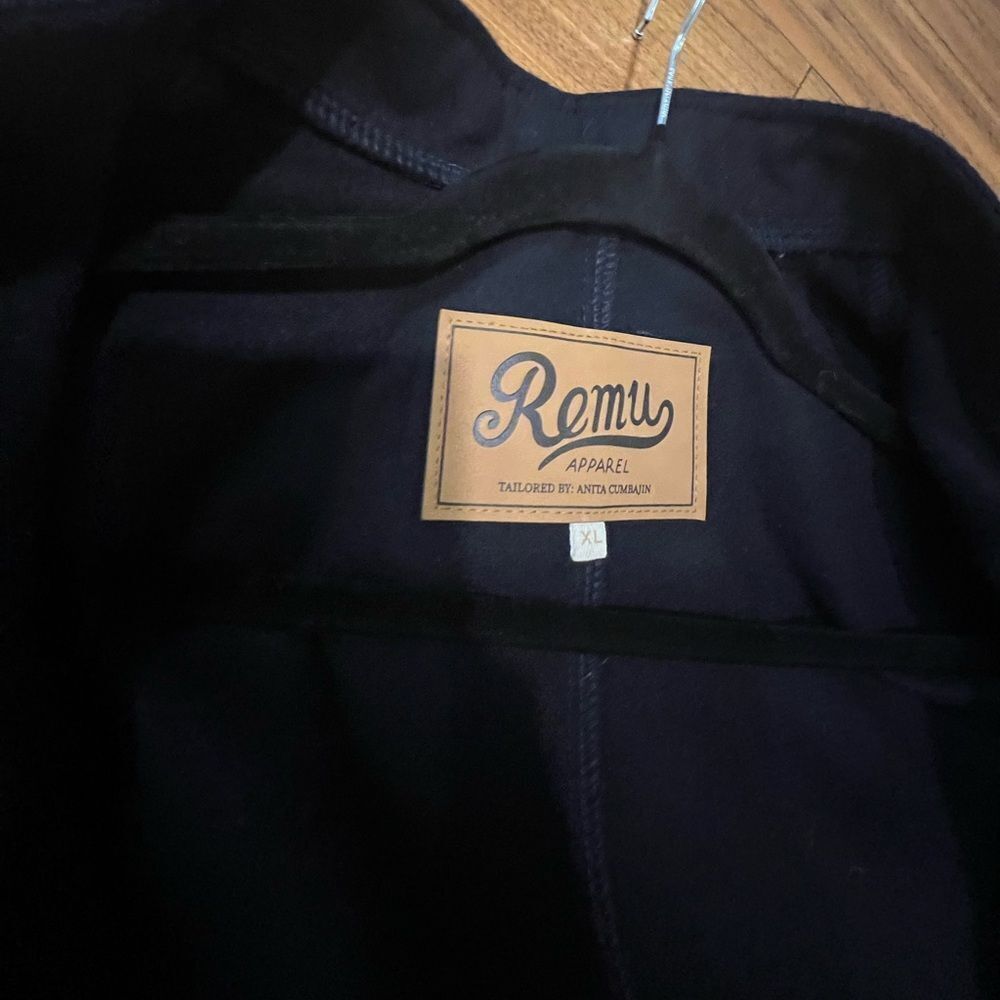 Remu midnight blue Fogata Men's wool jacket size XL - Picture 5 of 7
